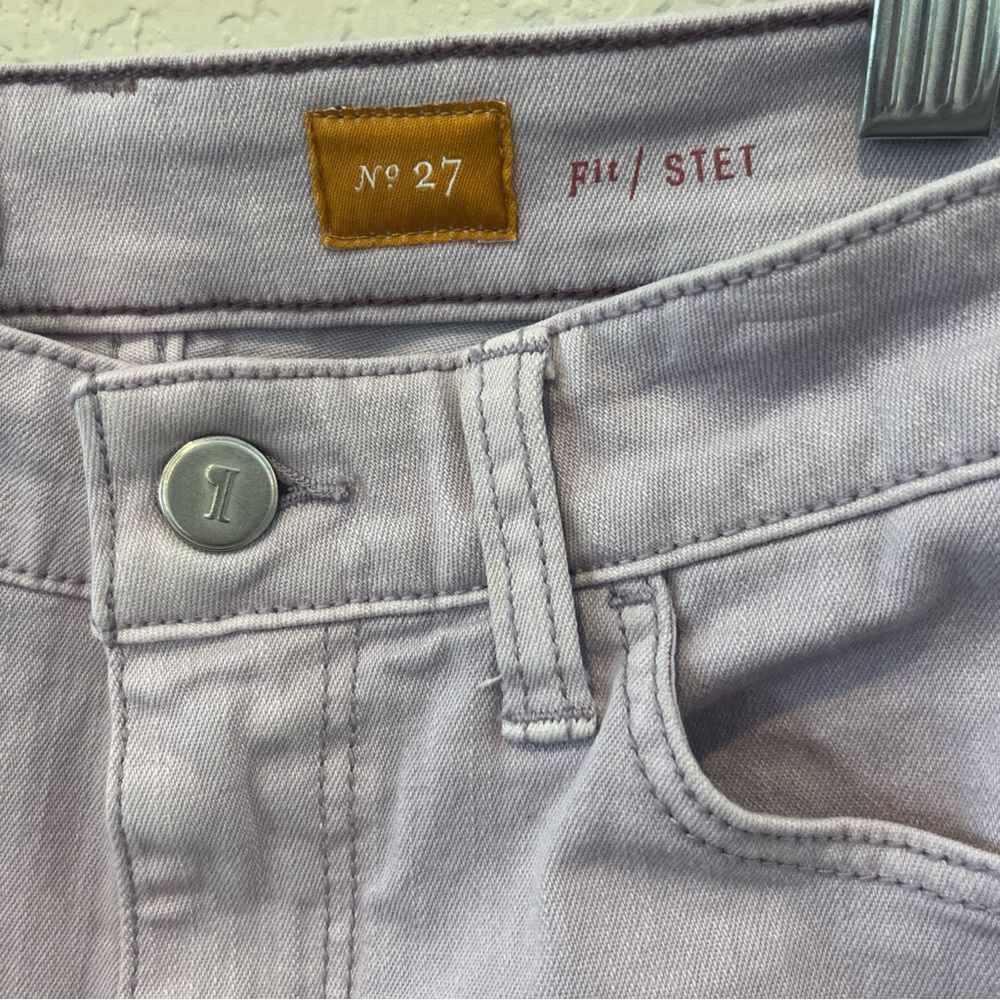 Pilcro and the Letterpress Purple High Rise Jeans